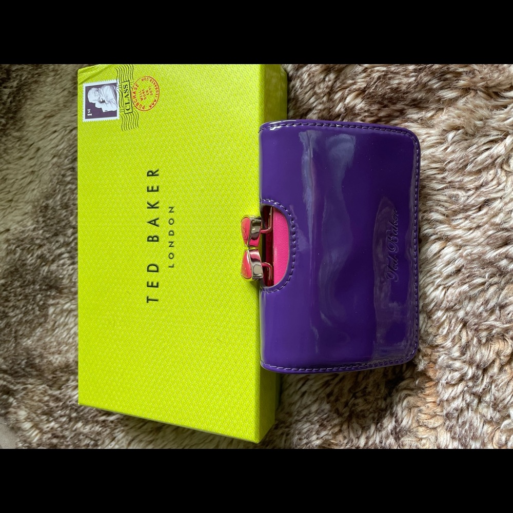 Ted Baker London Pink and Purple Leather Wallet
